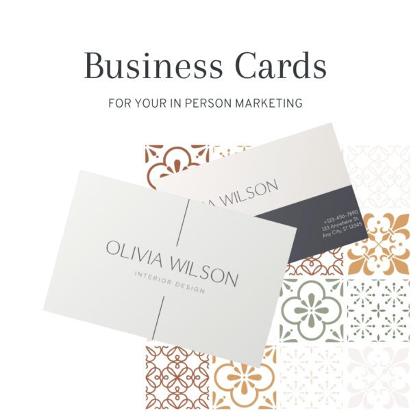 Business Cards For your in person marketing