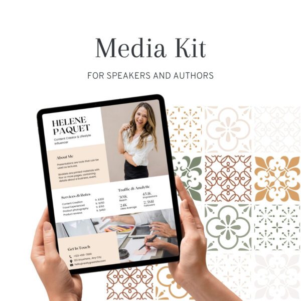 Media Kit for authors and speakers