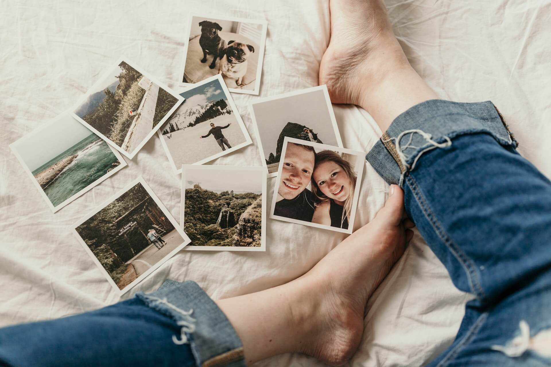 3 Step Process to Optimize your Images for Speed and SEO - Image of polaroids n bed