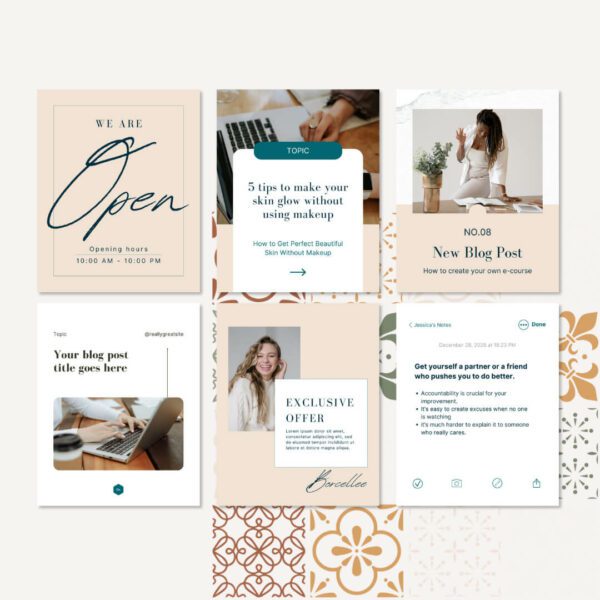 Social Media Kit - 40 Pre-built social media templates