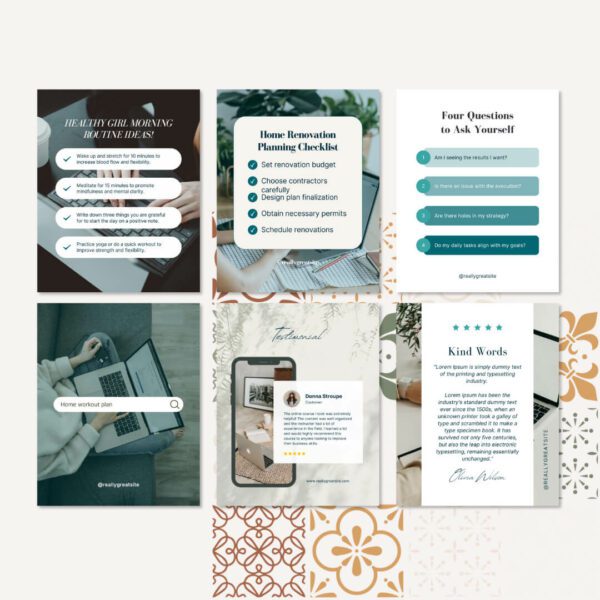 Social Media Kit - 40 Pre-built social media templates