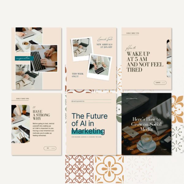 Social Media Kit - 40 Pre-built social media templates